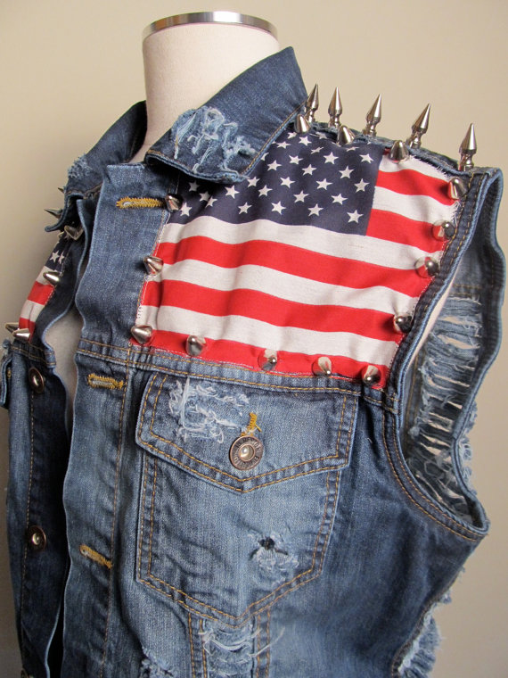 american flag vest