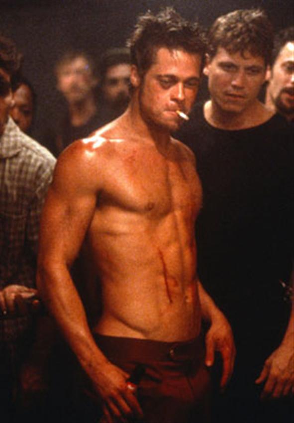 brad pitt fight club shirtless sexy_raannt