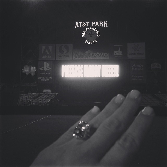 kim kardashian kanye west engaged engagement ring_raannt