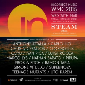 Incorrect Music WMC 2015 Hosted by... THE GROOVE CRUISE