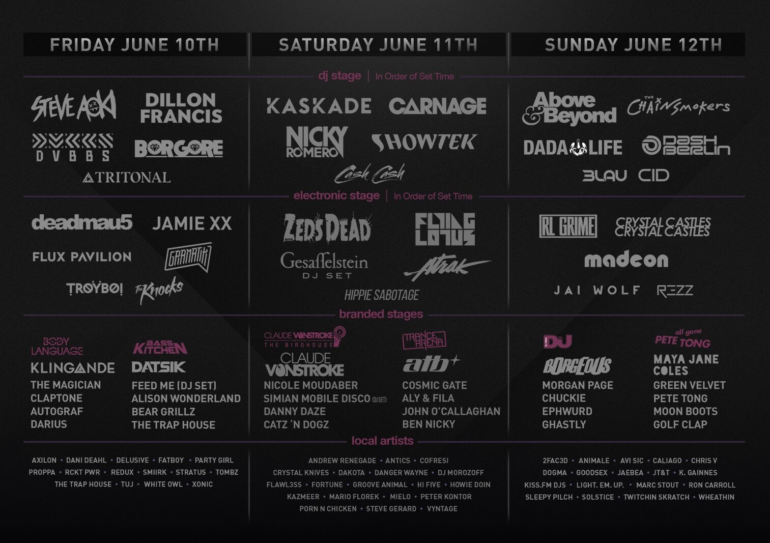 Spring Awakening Addams/Medill Park Chicago, IL Daily Lineup