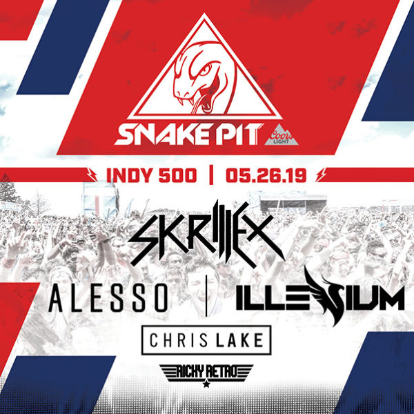 Skrillex, Alesso, Illenium and Chris Lake Headlining the Indy 500 Snake