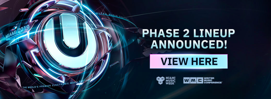 ULTRA MUSIC FESTIVAL REVEALS PHASE TWO LINEUP AHEAD OF HISTORIC VIRGINIA KEY BEACH PARK AND MIAMI MARINE STADIUM DEBUT ADAM BEYER B2B CIREZ D, BLACK COFFEE, DOG BLOOD (SKRILLEX + BOYS NOIZE), ERIC PRYDZ, SVEN VÄTH AND TOM MORELLO (LIVE) ADDED AS HEADLINERS FRESH OFF THEIR RECENT COLLABORATION, ‘GIGANTIC NGHTMRE’ DEBUTS THEIR NEW LIVE SHOW 3LAU, GETTER, GHASTLY, K?D, MALAA, NERO, NICKY ROMERO, OLIVER HELDENS, SALVATORE GANACCI, SAM FELDT, SOPHIE, SVDDEN DEATH, TCHAMI AND MORE ADDED FOR SUPPORT ART DEPARTMENT, CAMELPHAT B2B SOLARDO, COYU, CRISTOPH, ERICK MORILLO, HOT SINCE 82, ILARIO ALICANTE, JORIS VOORN, MARCEL DETTMANN, MATADOR, NIC FANCIULLI AND MORE ADDED TO RESISTANCE A STATE OF TRANCE (ARMIN VAN BUUREN), FOREIGN FAMILY COLLECTIVE (ODESZA), MAU5TRAP (DEADMAU5), PLAY DIFFERENTLY (RICHIE HAWTIN) AND STMPD (MARTIN GARRIX) ANNOUNCED AS STAGE CURATORS FOR 2019